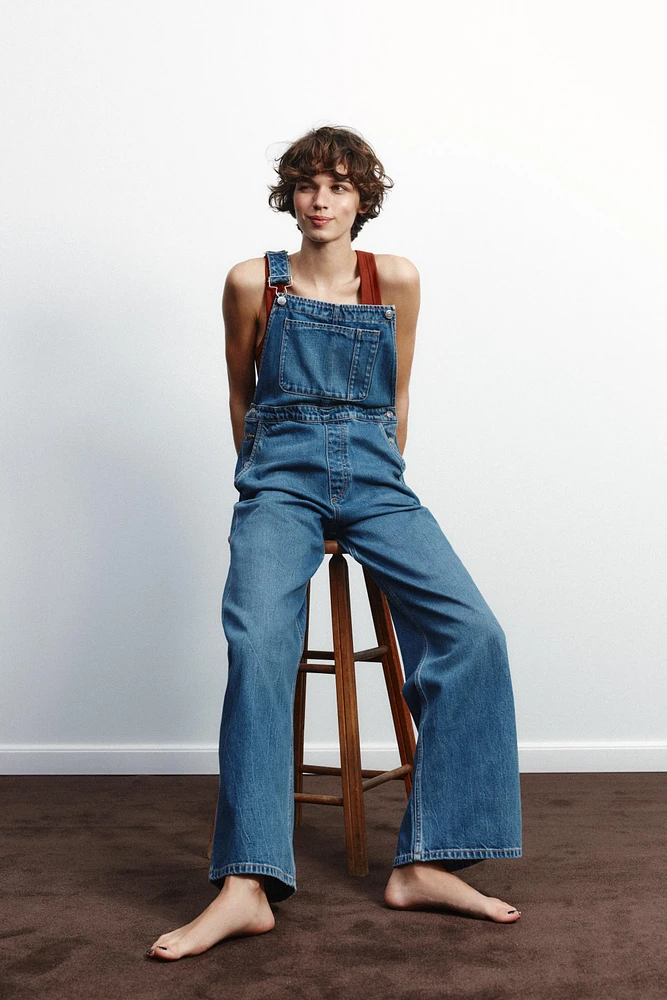 TRF LONG DENIM JUMPSUIT