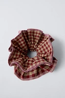 DOUBLE PLAID SCRUNCHIE