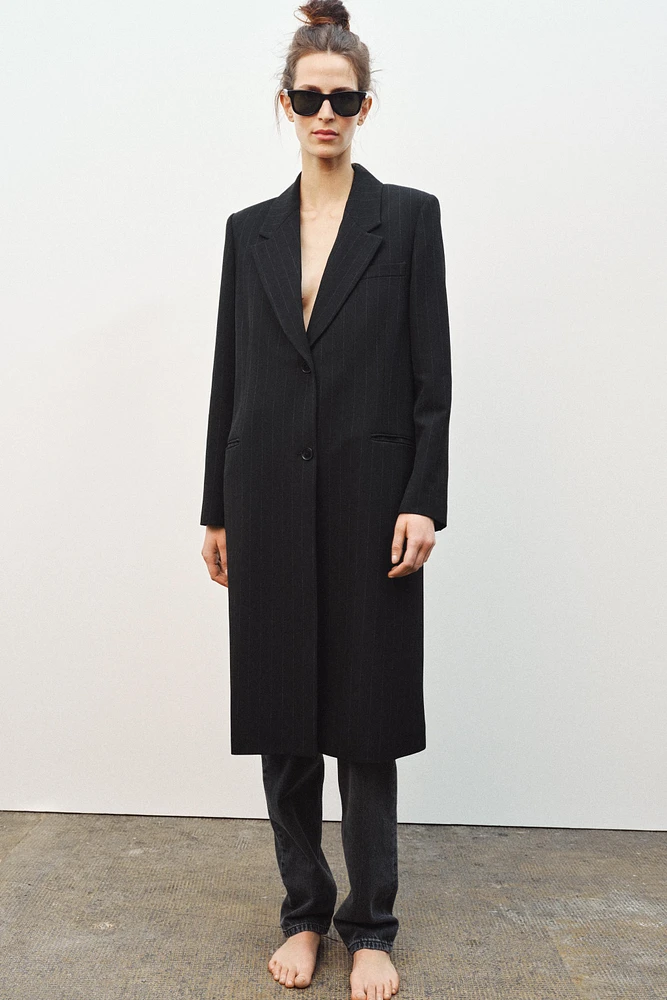 ZW COLLECTION Pinstripe Frock Coat