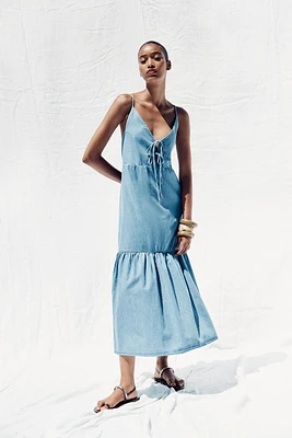 BOW MIDI DRESS