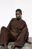 PANTALON INTERLOCK EFFET DÉLAVÉ