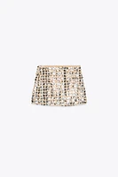 MINI-JUPE À SEQUINS