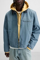 BLOUSON MATELASSÉ DÉLAVÉ