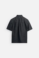 COTTON-HEMP DENIM SHIRT