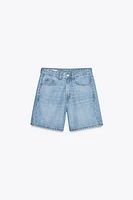 TRF MID-RISE DENIM SHORTS