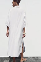 ROBE CHEMISE EN LIN