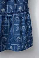 EMBROIDERED MIDI SKIRT