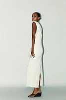 ASYMMETRIC MIDI DRESS