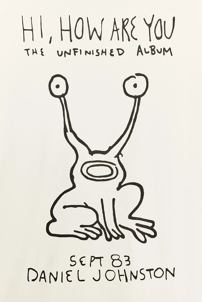 DANIEL JOHNSTON WASHED EFFECT T-SHIRT