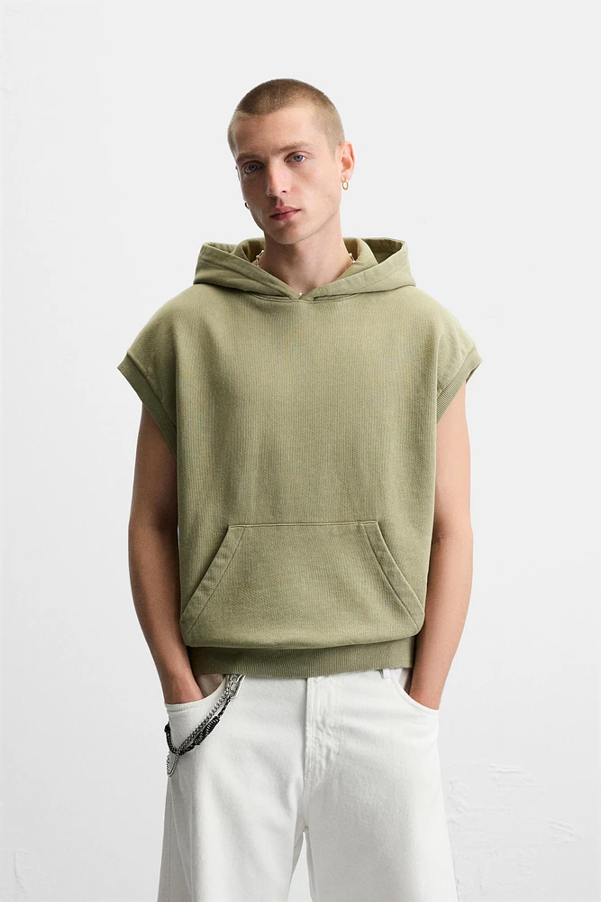 WASHED HOODIE SWEATSHIRT