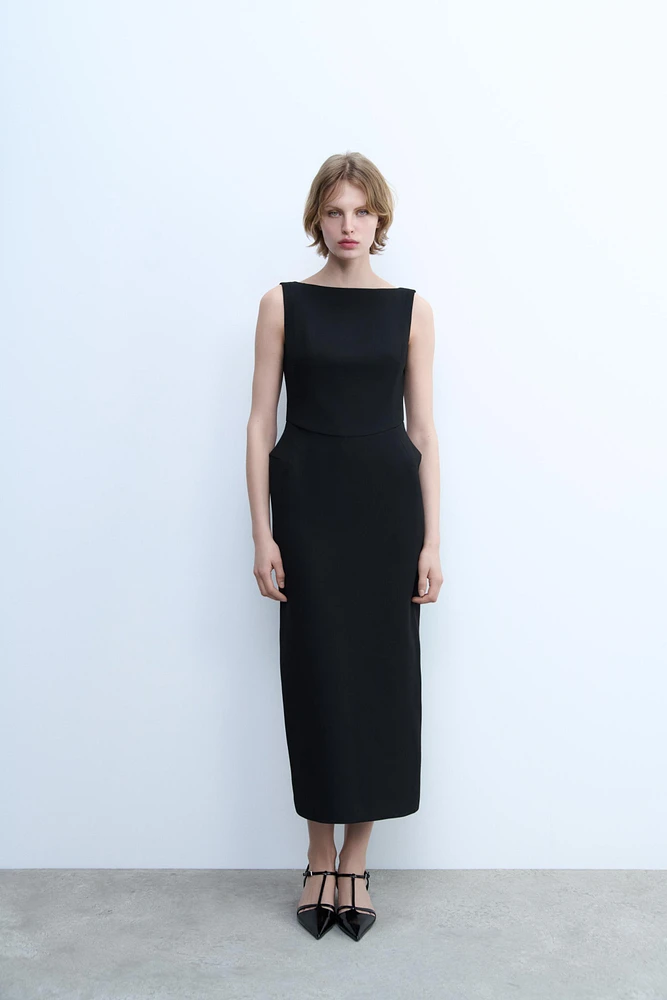 SLIT MIDI DRESS ZW COLLECTION