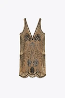 ZW COLLECTION EMBROIDERED TULLE DRESS