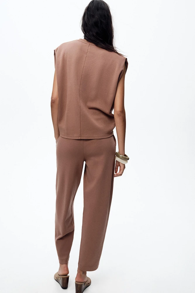 WASHED PLEATED PANTS