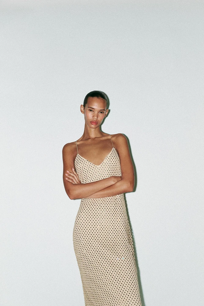 ROBE LONGUE STRASS