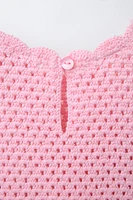 ROBE EN MAILLE FRAISES AU CROCHET