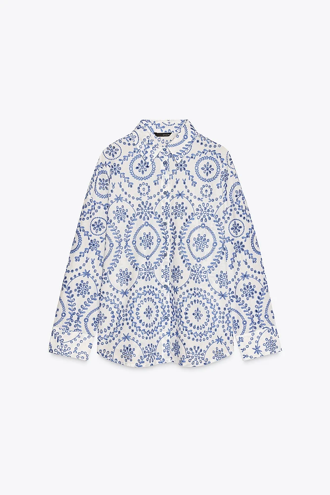 CHEMISE BRODERIES PERFORÉES