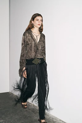 ZW COLLECTION PRINTED SHIRT