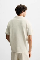 JACQUARD STRIPED POLO SHIRT