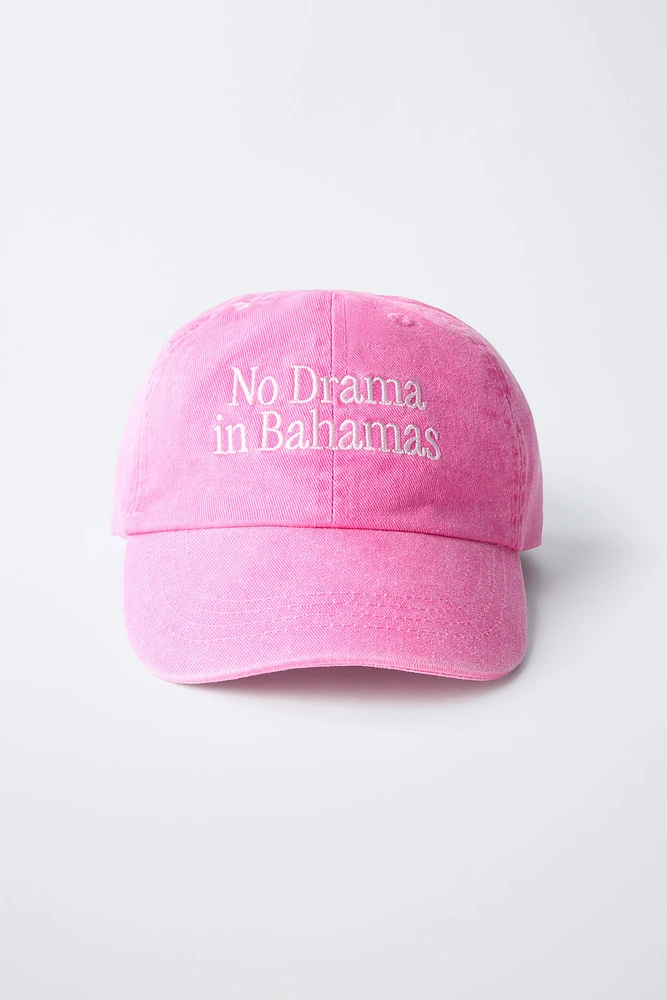 CASQUETTE INSCRIPTION BRODÉE