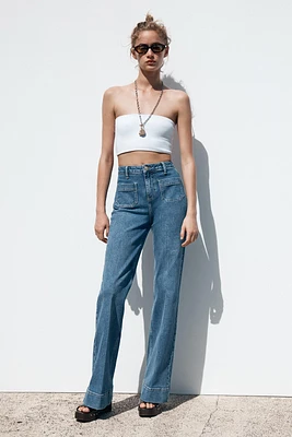 Z1975 HIGH-WAIST PATCH POCKET JEANS