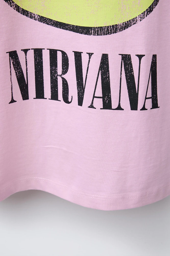 T-SHIRT IMPRIMÉ NIRVANA ®