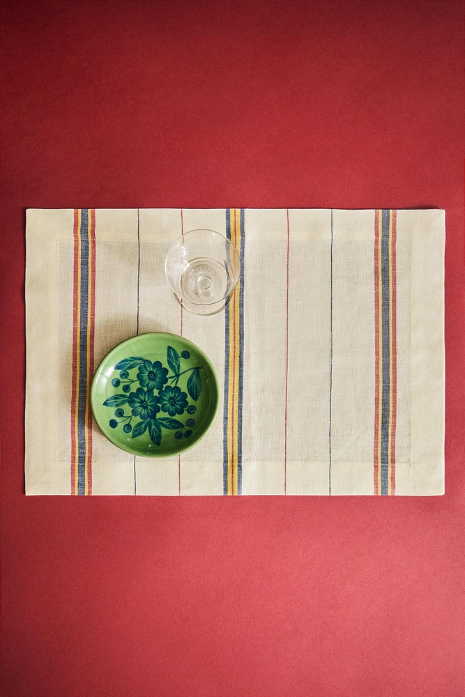 STRIPED LINEN PLACEMAT