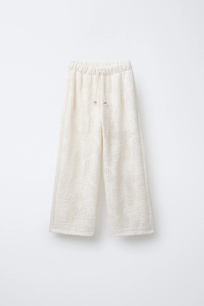 PANTALON DROIT EN MAILLE