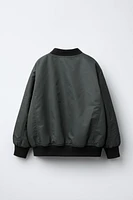 NYLON POCKET BOMBER