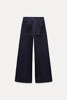 ZW COLLECTION HIGH WAIST WIDE LEG JEANS