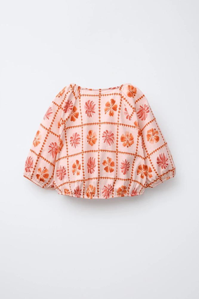 PRINTED CROPPED T-SHIRT