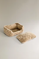 FAUX SHEARLING PET BED