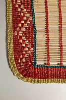 WOVEN STRAW RUNNER RUG