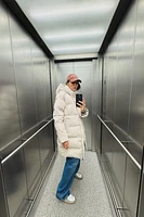 WINDPROOF HOODED PUFFER ANORAK
