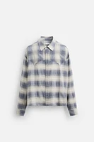 CHEMISE STRUCTURE À CARREAUX