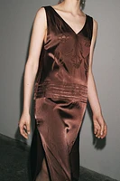 ZW COLLECTION EMBROIDERED FRINGE DRESS