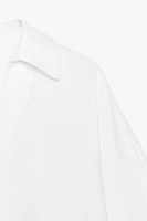 CHEMISE MANCHE LARGE AVEC LIN