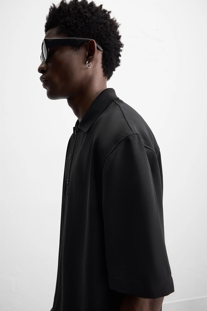FLOWY POLO SHIRT