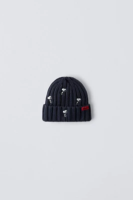 SNOOPY PEANUTS™ EMBROIDERY KNIT HAT