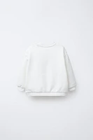 SWEAT PALMIER VELOURS BOUCLÉ