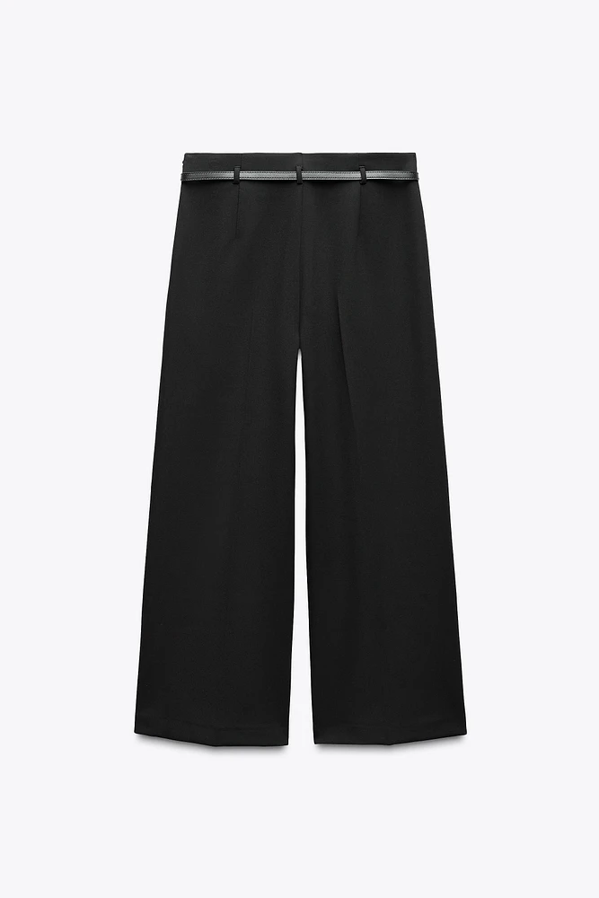 BELTED CULOTTE PANTS ZW COLLECTION