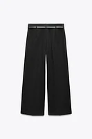 BELTED CULOTTE PANTS ZW COLLECTION