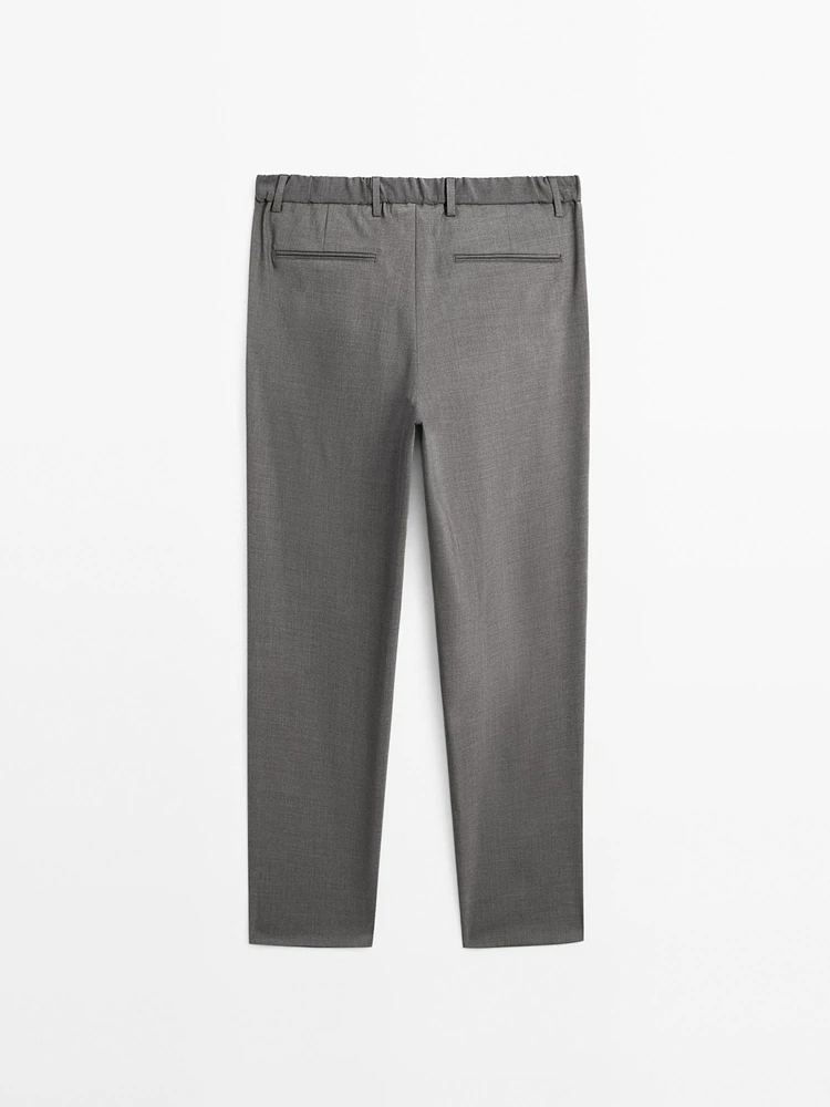 Pantalon relaxed fit à pinces