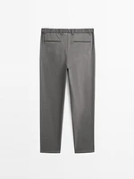 Pantalon relaxed fit à pinces