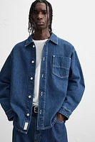 RELAXED FIT DENIM OVERSHIRT