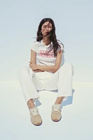 BACKLESS LEATHER SNEAKERS