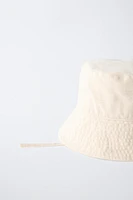 COTTON LINEN BUCKET HAT