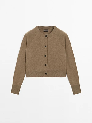 Cardigan manches longues 100 % cachemire