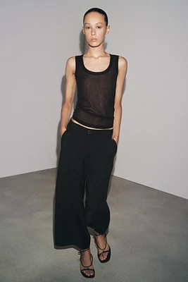 PANTALON COURT À PINCES ZW COLLECTION