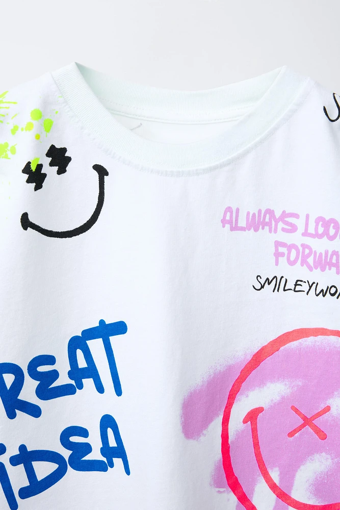 SMILEYWORLD ® GRAFFITI PRINT T-SHIRT