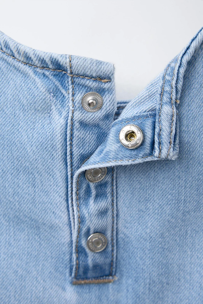 DENIM BOW DRESS